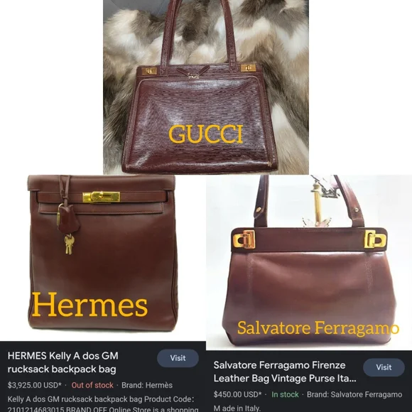 Gucci Burgundy Leather Twist Lock Satchel Handbag Vintage Authentic Rare - Picture 4 of 15